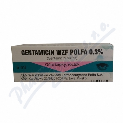 Gentamicin WZF Polfa 0.3% oph.gtt.sol.1x5ml