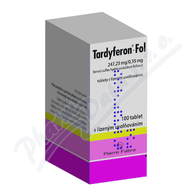 Tardyferon-Fol 247.25mg/0.35mg tbl.ret.100