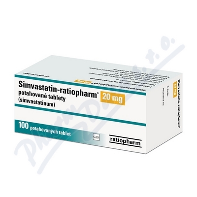 Simvastatin Ratiopharm 20mg por.tbl.flm.100x20mg