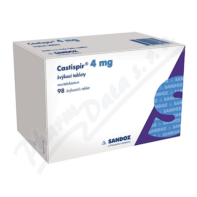 Castispir 4mg žvýkací tablety por.tbl.mnd.98x4mg