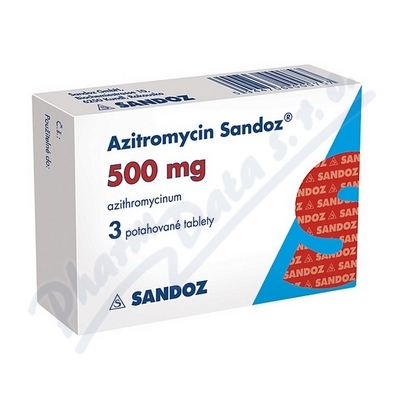 Azitromycin Sandoz 500mg tbl.flm.3x500mg