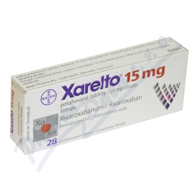 Xarelto 15 mg por.tbl.flm.28x15mg