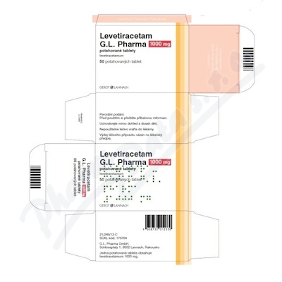 Levetiracetam G.L.Pharma 1000mg tbl.flm.50 II