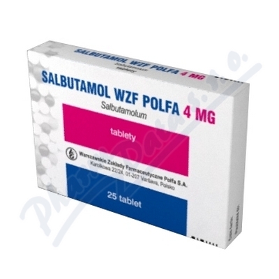 Salbutamol WZF Polfa 4mg por.tbl.nob.25x4mg