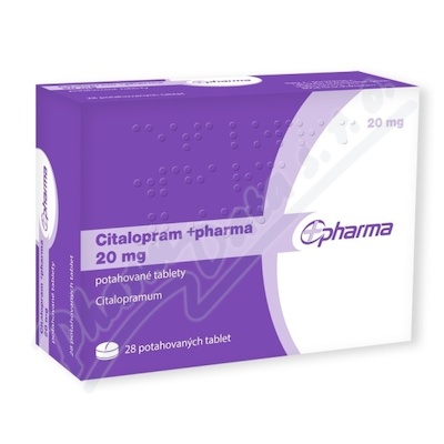 Citalopram +pharma 20mg tbl.flm.28x20mg