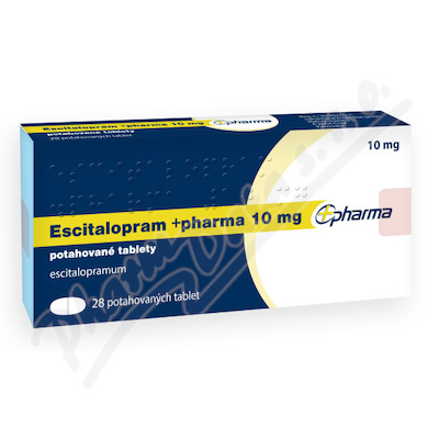 Escitalopram +pharma 10mg tbl.flm.28
