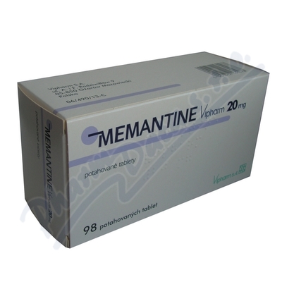 Memantine Vipharm 20mg por.tbl.flm.98x20mg