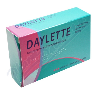 Daylette 3 mg/0.02mg por.tbl.flm.3x28
