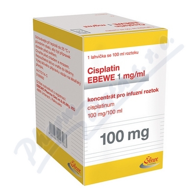 Cisplatin Ebewe 1mg/ml inf.cnc.sol.1x100ml/100mg