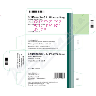 Solifenacin G.L.Pharma 5mg tbl.flm.50
