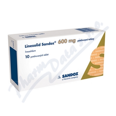Linezolid Sandoz 600mg por.tbl.flm.10x600mg