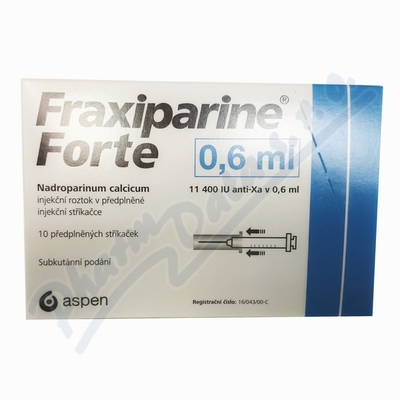 Fraxiparine Forte 19000IU/ml inj.sol.10x0.6mlcz/sk