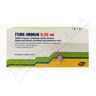 FSME-IMMUN 0.25ml inj.sus.isp.1x0.25ml/dáv.+J