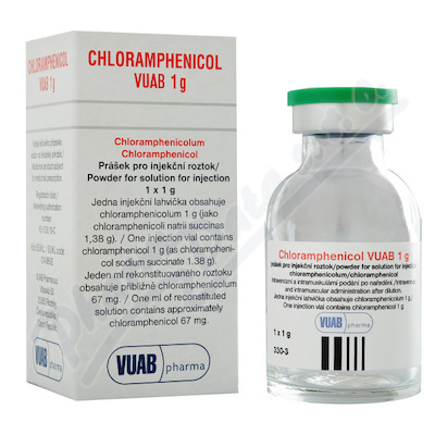 Chloramphenicol VUAB 1g inj.plv.sol.1 II