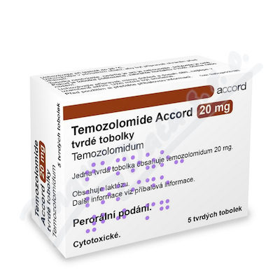 Temozolomide Accord 20mg cps.dur.5x20mg (sáčky)