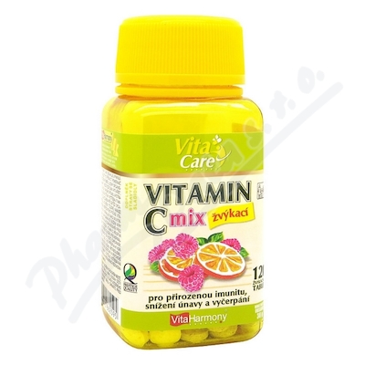 VitaHarmony Vitamin C 100mg MIX žvýk.tbl.120