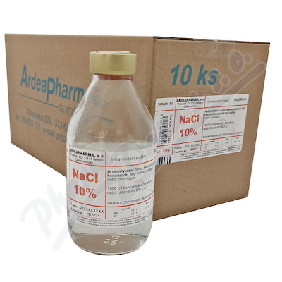 Ardeaelytosol NaCl 10% 100mg/ml inf.sol.10x200ml
