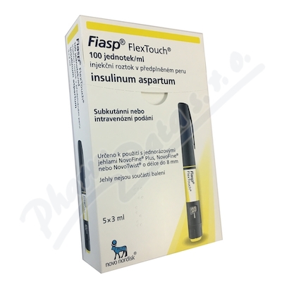 Fiasp FlexTouch 100U/ml inj.sol. 5x3ml