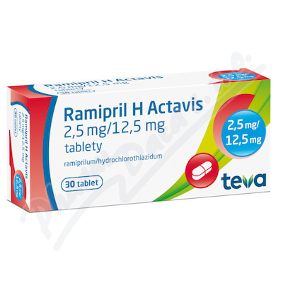Ramipril H Actavis 2.5mg/12.5mg tbl.nob.30