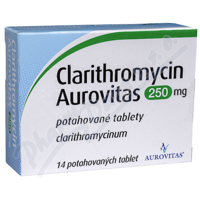 Clarithromycin Aurovitas 250mg tbl.flm.14x250mg