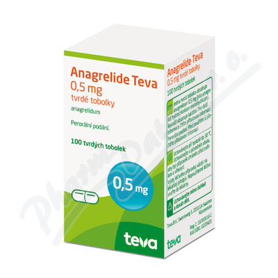 Anagrelide Teva 0.5mg cps.dur.100