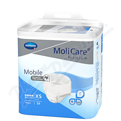 Inkontinenční kalhotky MOLICARE Mobile 6 kapek XS (14ks/balení)