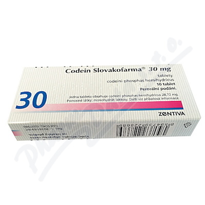 Codein Slovakofarma 30mg tbl.nob. 10