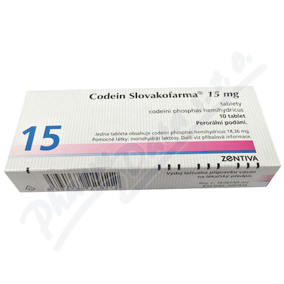 Codein Slovakofarma 15mg tbl.nob.10x15mg