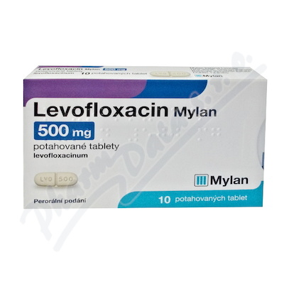 Levofloxacin Mylan 500mg tbl.flm.10