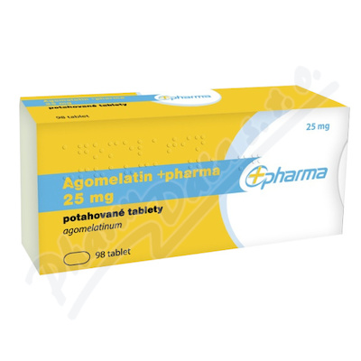 Agomelatin +pharma 25mg tbl.flm.98