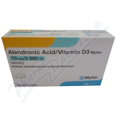 Alendronic Acid/Vit.D3 Mylan 70mg/2800IU tbl.12