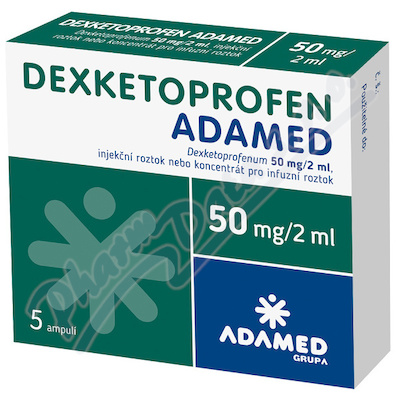 Dexketoprofen Adamed 50mg/2ml inj/inf.sol.5x2ml