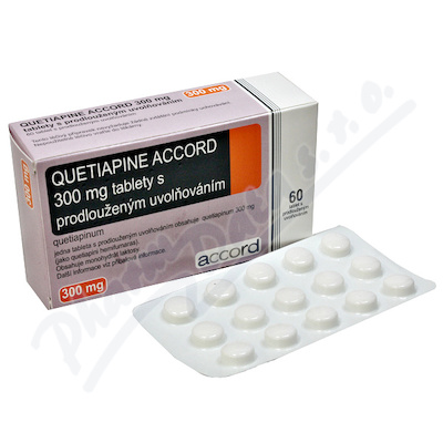Quetiapine Accord 300mg tbl.pro.60