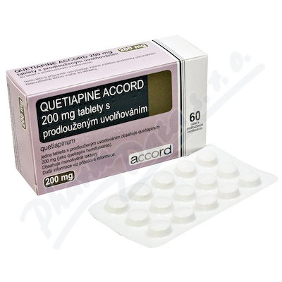 Quetiapine Accord 200mg tbl.pro.60