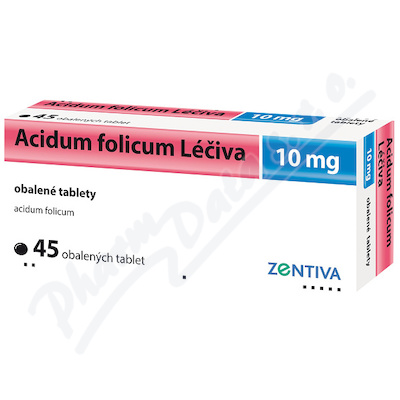 Acidum Folicum Léčiva 10mg tbl.obd.45