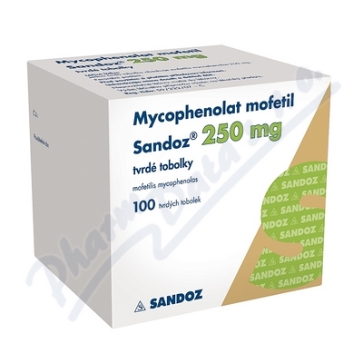Mycophenolat Mofetil Sandoz 250mg cps.dur.100