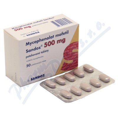 Mycophenolat Mofetil Sandoz 500mg tbl.flm.50