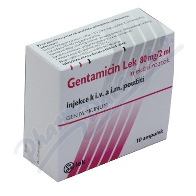 Gentamicin Lek 80mg/2ml inj/inf.sol.10x2ml