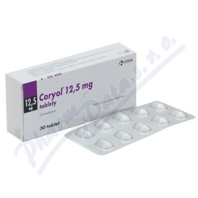 Coryol 12.5 por.tbl.nob.30x12.5mg