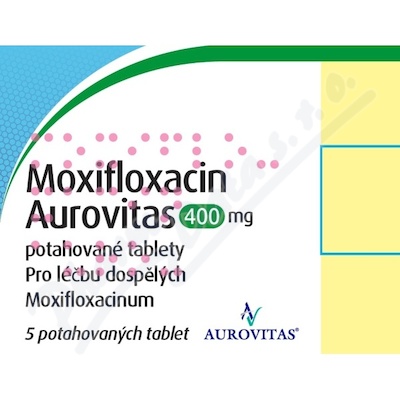 Moxifloxacin Aurovitas 400mg tbl.flm.5x400mg