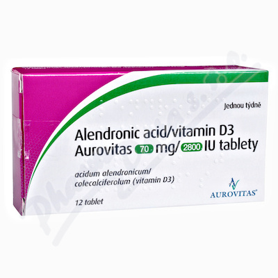 Alendronic Acid/Vitamin D3 70mg/2800IU tbl.nob.12