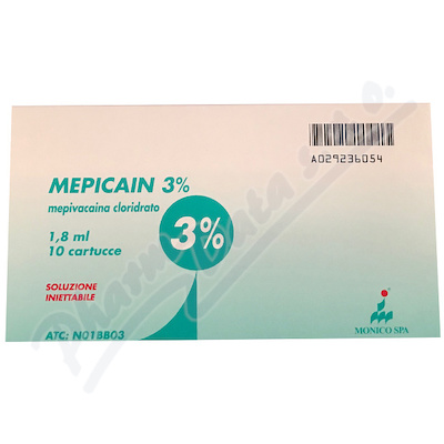 Mepicain 3% 30mg/ml inj.sol.zvl.10x1.8ml