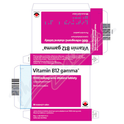 Vitamin B12 gamma 1000mcg tbl.obd.50