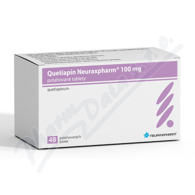 Quetiapin Neuraxpharm 100mg tbl.flm.48