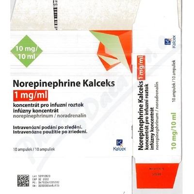 Norepinephrine Kalceks 1mg/ml inf.cnc.sol.10x10ml