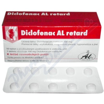 Diclofenac AL Retard 100mg tbl.pro.50