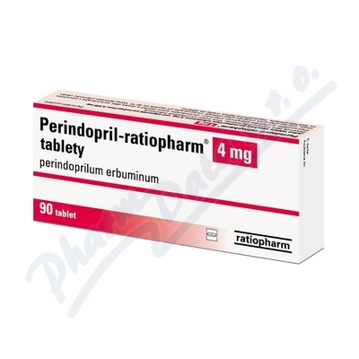 Perindopril Ratiopharm 4mg por.tbl.nob.90x4mg