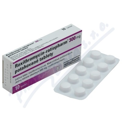 Roxithromycin Ratiopharm 300mg por.tbl.flm.10x300m