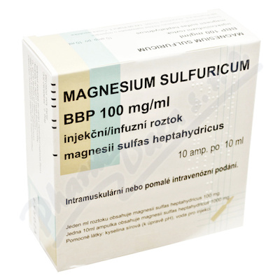 Magnesium Sulfuricum BBP 100mg/ml inj.sol.10x10ml