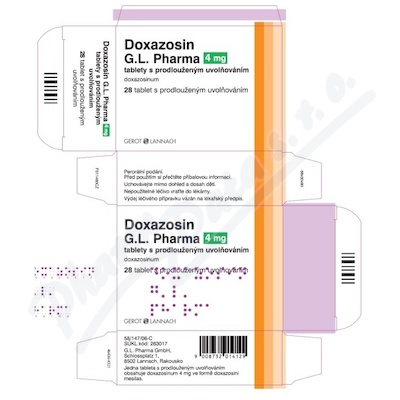 Doxazosin G.L. Pharma 4mg tbl.pro.28